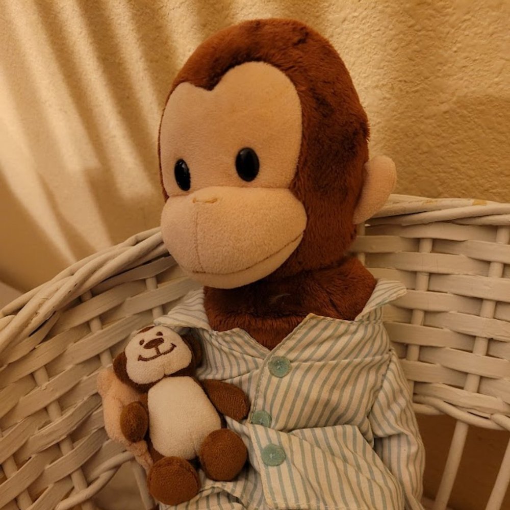Lot of 5 Curious George Stuffed Plush Toys